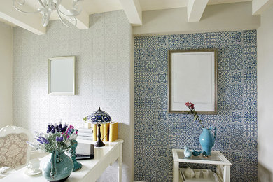 Home office - contemporary home office idea in New York