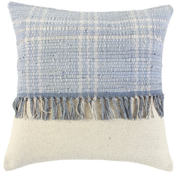 T17962 Pillow - Natural, Blue