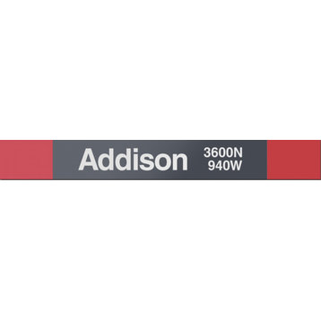 Addison-Red, Vinyl Sign
