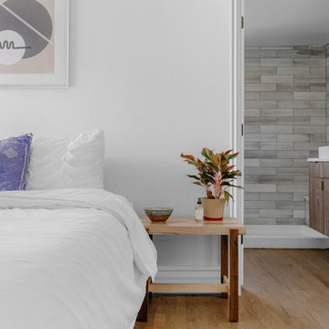 Simple Minimalism White Bedroom & Bathroom | Base | Case | Cap Moulding