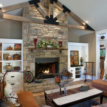 Mom fireplace