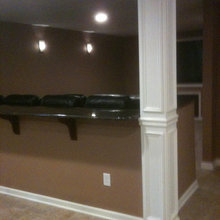 Basement pole covering