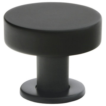 Emtek 86323 Contemporary 1-3/4 Inch Mushroom Cabinet Knob - Flat Black