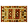 4'X6' Oriental Rug, Anatolian Kilim Hand Woven Colorful Flat Weave Rug