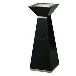 Contemporary Square Pedestal Short Table - Furniture