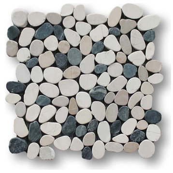 Island Pebble Stone Mosaic Tiles - Level Blend - Sample Piece