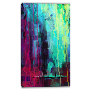 "Abstract Digital" Painting Abstract Canvas Print, 20"x40"
