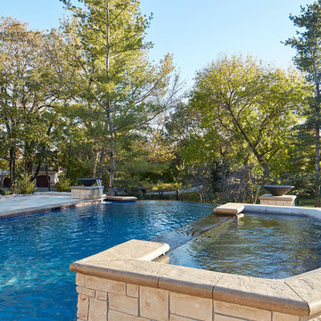 Linden Estates Travertine Poolscape