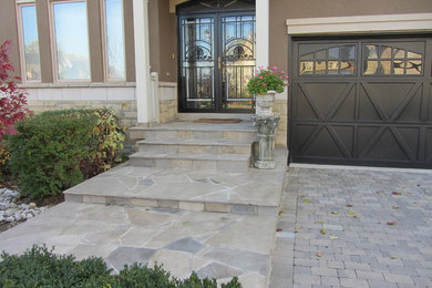 Front and Back yard Flagstone Landscaping