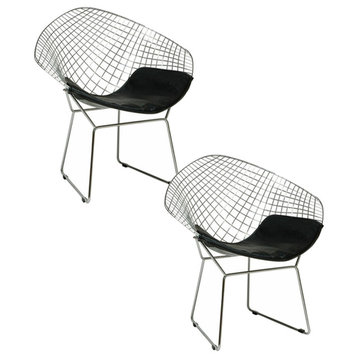 Galaxy Wire Mesh Chair, Set of 2