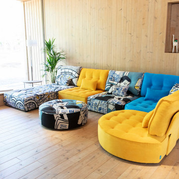 Arianne Love Contemporary Fabric Modular Sofa