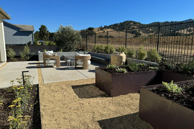 Patio - contemporary backyard gravel patio idea in San Luis Obispo