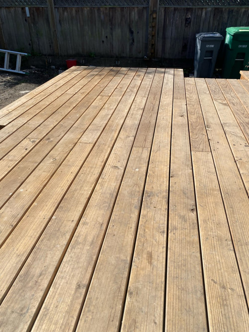 sealing new redwood deck