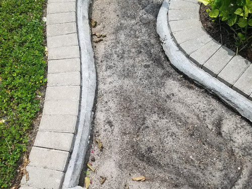 Old School Style Retainer For Concrete Pavers