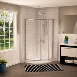 Fleurco Signature Capri Neo 38"x 38" Frameless Neo-Angle Doors FAN38 - Bath Products
