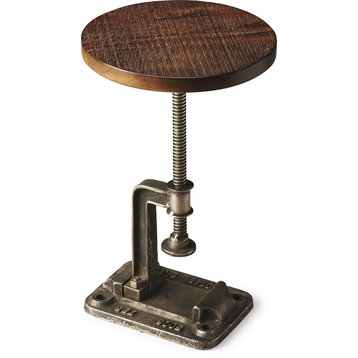 Ellis Industrial Chic Accent Table - Multi-Color