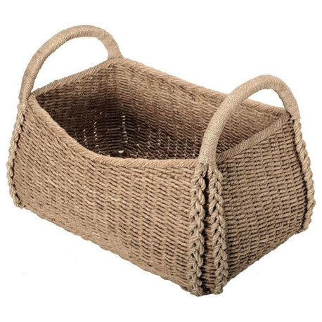 Large Sized Rectangular Sea Grass Basket