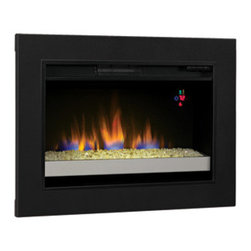 ClassicFlame - ClassicFlame 26-Inch Electric Fireplace Insert with Glass Embers & Flush-Mount C - Indoor Fireplaces