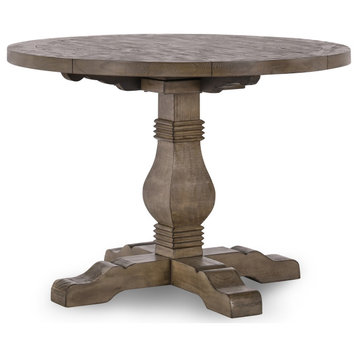 Quincy 42 inch Round Dining Table Desert Gray