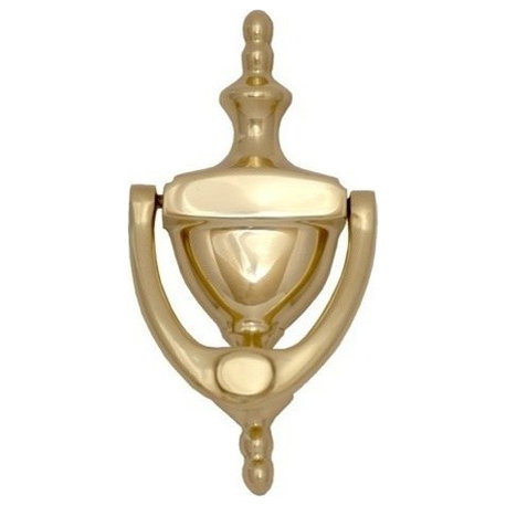Traditional Door Knocker 6", Polished Brass