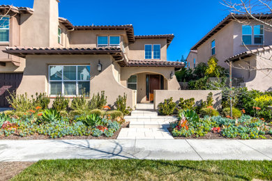 This is an example of a contemporary landscaping in Orange County.