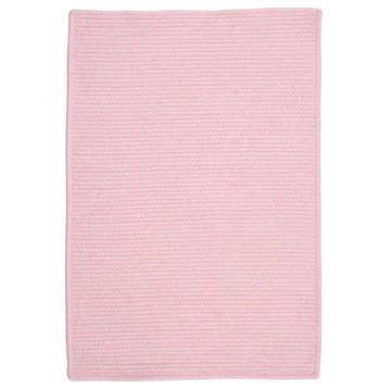Westminster Blush Pink 7'x9', Rectangle, Braided Rug