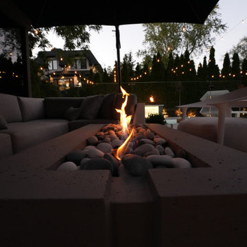Custom Gas Fire Features | Poolside Fire Bowls & Linear Fire Table