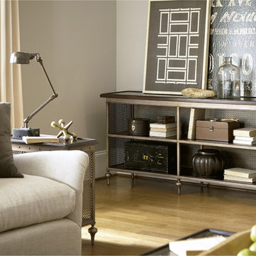 Proximity Industrial Bronze Metal Console Table
