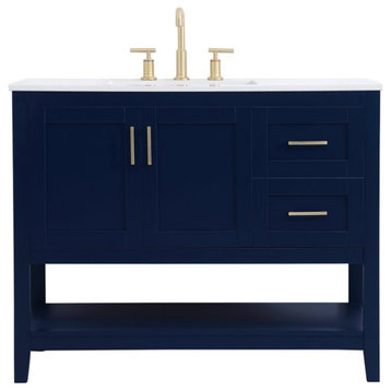Elegant VF16042BL 42"Single Bathroom Vanity, Blue