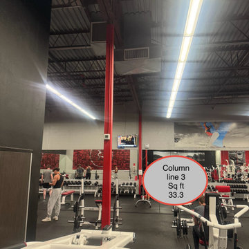 Snap Fitness Interior Paint Job