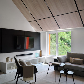 Contemporary Tennis Court Clubhouse