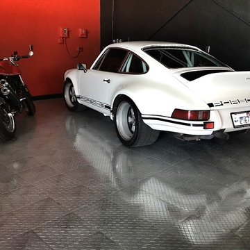 RaceDeck® garage flooring for residential detached garage