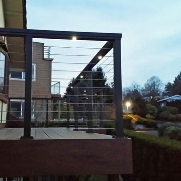 Black Aluminum Cable Deck Railing Vancouver, WA