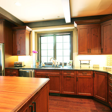 Diagonal Lazy Susan and Corner Wall Cabinet