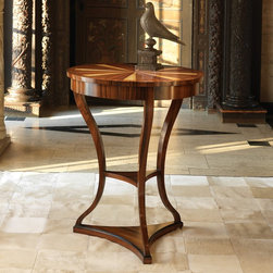 MH - Inlaid Regency Table-Ebony and Satinwood - Products
