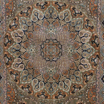 kashmir silk carpet