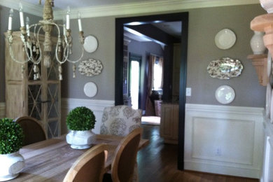 Inspiration for a contemporary dining room in Charlotte.