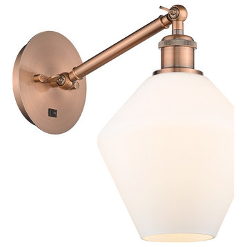 Innovations 317-1W-AC-G651-8 1-Light Sconce, Antique Copper