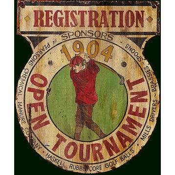 Golf Tournament Vintage Sign