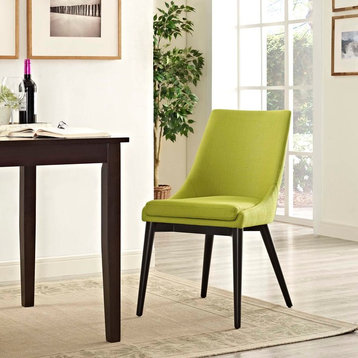 Viscount Upholstered Fabric Dining Side Chair, Wheatgrass