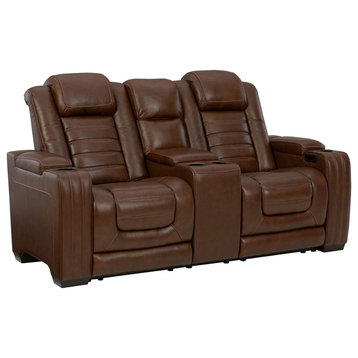 Contemporary Theater Seating, Comfortable Seat & Air Massage System, Chocolate