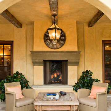 Marlboro Road - Loggia fireplace