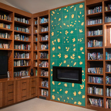 Forest Library Fireplace