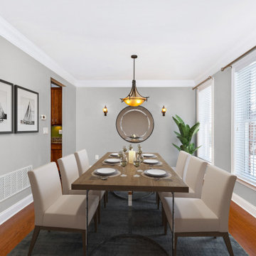 Same Dining Room Staged Multiple Ways