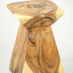 Roost Acacia Wood Stool - Butterfly Joint - SKU: F309 - Indoor Pub And Bistro Sets