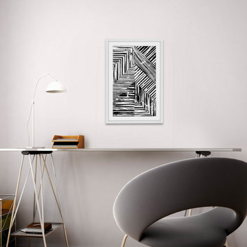 "Restricted Space" Framed Painting Print