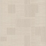 York Wallcoverings - OI0702 Contour Beige Geometric Unpasted Vinyl on Non Woven Backing Wallpaper - Furrows provide a fine line of deeply etched metallic geometric block to provide textural Contour with hints of glamour.