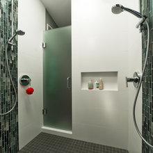 frosted shower door