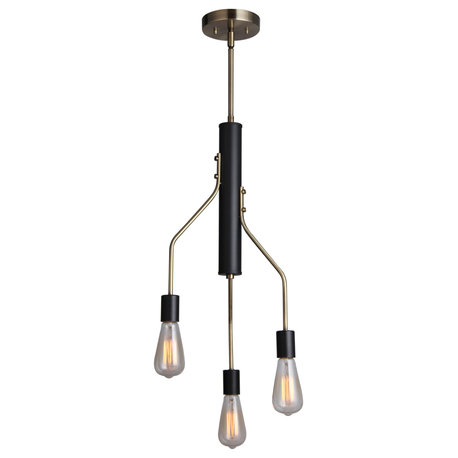 Woodbridge Lighting 17713BAB Bentley 3-light Chandelier, ST64