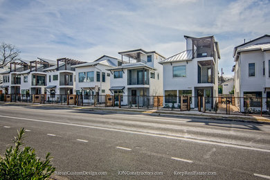 Example of a trendy exterior home design in Austin